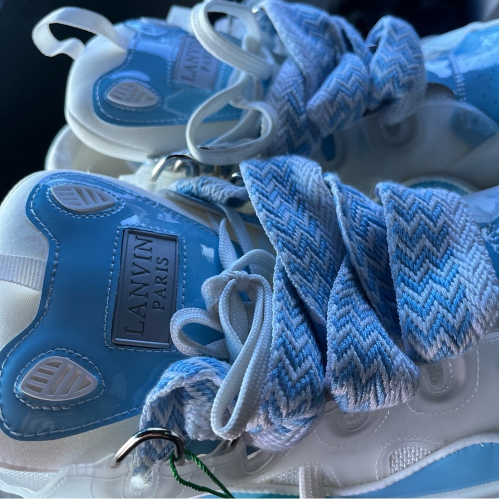 Lanvin Kids Blue Sneakers
